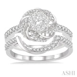 Flower Lovebright Diamond Wedding Set