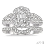 Fusion Diamond Wedding Set