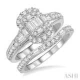 Fusion Diamond Wedding Set