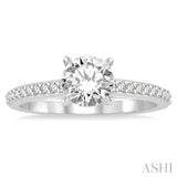 Semi-Mount Diamond Engagement Ring