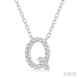 Q' Initial Diamond Pendant