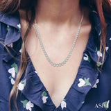 3 Ctw Round Cut Diamond Illusion Necklace in 10K White Gold