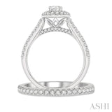 Oval Shape Diamond Wedding Set