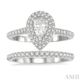 Pear Shape Diamond Wedding Set