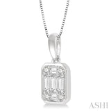 Bezel Set Fusion Diamond Pendant