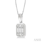 Bezel Set Fusion Diamond Pendant