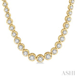 2.00 ctw Round Cut Diamond Illusion Necklace in 14K Yellow Gold