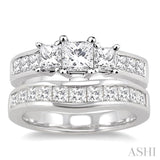 Past Present & Future Diamond Wedding Set