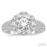 Semi-Mount Diamond Engagement Ring