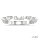 1/3 Ctw Marquise Cut Diamond Wedding Band in 14K White Gold