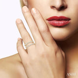 3/4 Ctw Baguette Diamond Insert Ring in 14K Yellow Gold