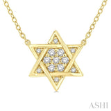 Star Of David Petite Diamond Fashion Pendant