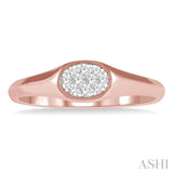 Oval Shape Lovebright Essential Diamond Signet Ring