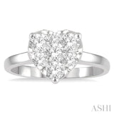 Heart Shape Lovebright Essential Diamond Ring