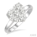 Heart Shape Lovebright Essential Diamond Ring