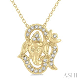 'Om Ganesha' Petite Diamond Fashion Pendant