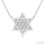 Star Of David Petite Diamond Fashion Pendant