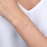 J' Initial Diamond Bracelet