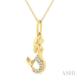 Mermaid Petite Diamond Fashion Pendant