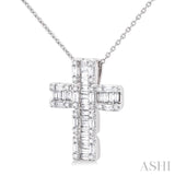 Cross Fusion Diamond Fashion Pendant