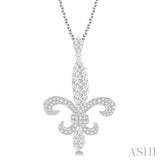 Fleur De Lis Diamond Pendant