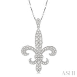 Fleur De Lis Diamond Pendant