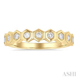 Hexagon Shape Diamond Fashion Ring