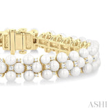 Pearl & Diamond Fashion Bracelet