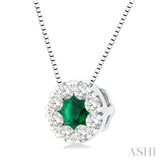 Lovebright Gemstone & Diamond Pendant