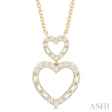 Heart Shape Diamond Necklace