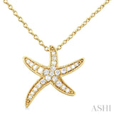 Starfish Petite Diamond Fashion Pendant