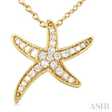 Starfish Petite Diamond Fashion Pendant