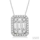 Halo Fusion Diamond Pendant