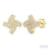 Knot Petite Diamond Fashion Earrings