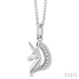 Unicorn Petite Diamond Fashion Pendant