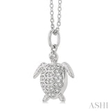 Turtle Petite Diamond Fashion Pendant