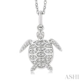 Turtle Petite Diamond Fashion Pendant