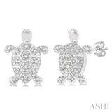 Turtle Petite Diamond Fashion Earrings