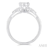 Round Shape Lovebright Diamond Engagement Ring