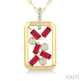 Scatter Gemstone & Diamond Fashion Pendant